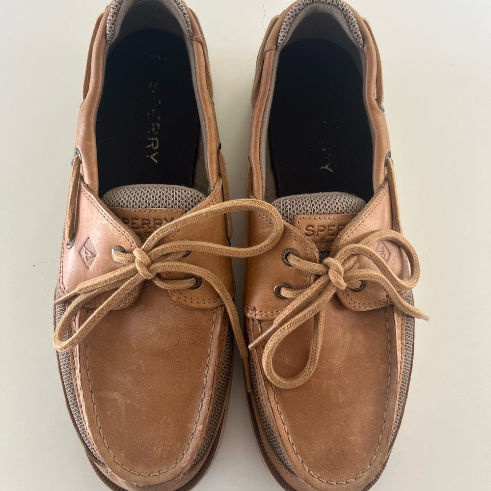 Sperry Men's Brown Leather Boat Shoes